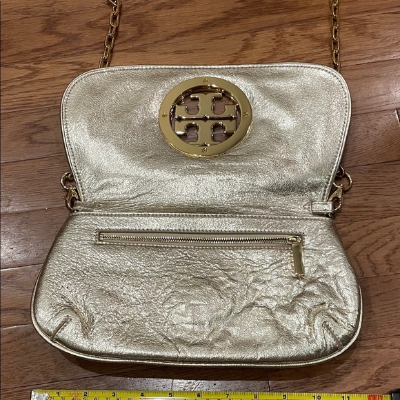 Tory Burch Metallic Gold Shoulder or Clutch Bag - Picture 4 of 7